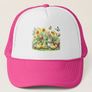 Casquette lapin/poulet de printemps classique/Vintage