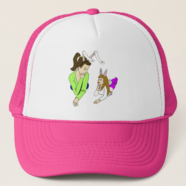 Casquette lapine mère et fille (Devant)