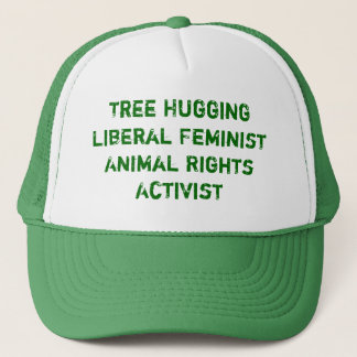 Casquette L'arbre étreignant des droits des animaux