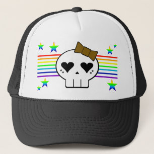 CASQUETTE L'ARC-EN-CIEL DE CRÂNE DE KAWAII BARRE DES ÉTOIL