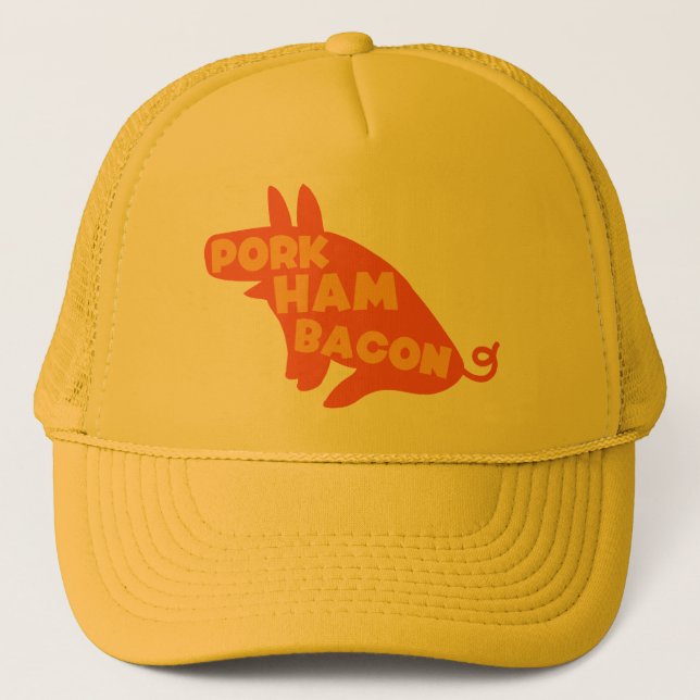 Casquette lard de jambon de porc (Devant)