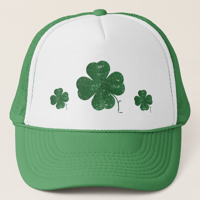 Casquette Large Shamrock - vintage style (Devant)