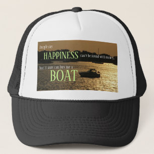 Casquette L'argent ne peut pas acheter le bateau du bonheur