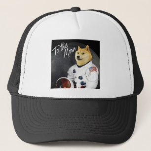 Casquette L'astronaute de Dogecoin à la lune Blockchain HODL