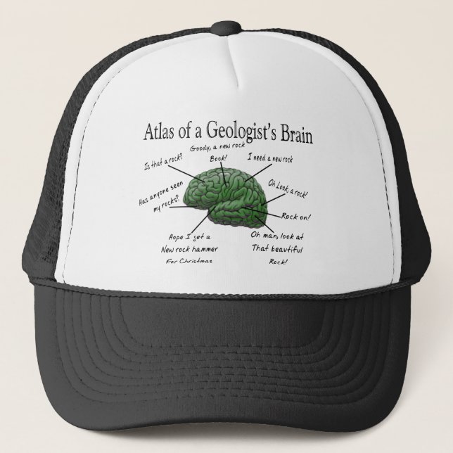 Casquette L'Atlas du cerveau d'un géologue et des cadeaux am (Devant)