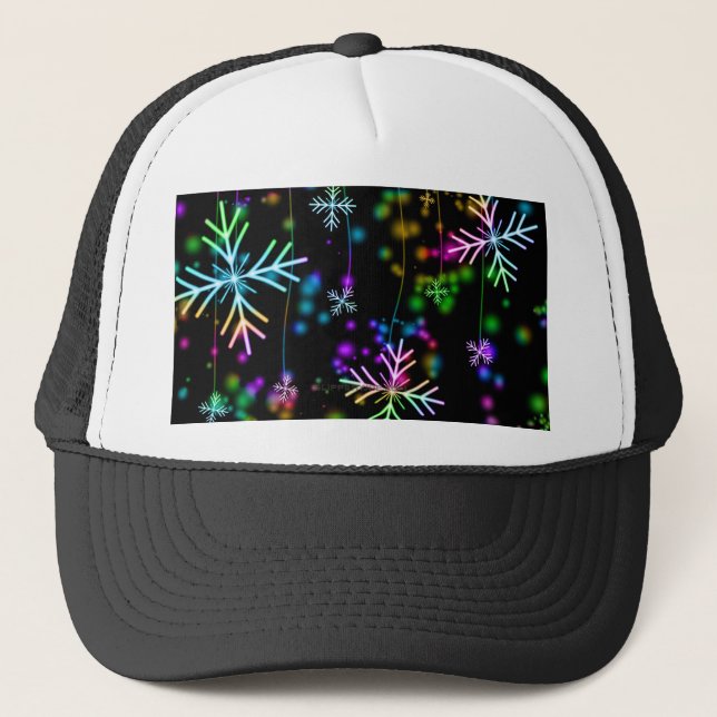 Casquette L'atmosphère de Noël festive et animée de Slippery (Devant)