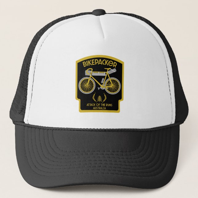 Casquette L'attaque australienne de Bikepacking (Devant)