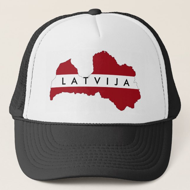 Casquette latvia latvija drapeau pays symbole de la forme (Devant)