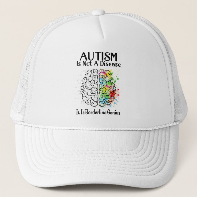 Casquette L'Autisme N'Est Pas Une Maladie C'Est Un Génie Bor (Devant)