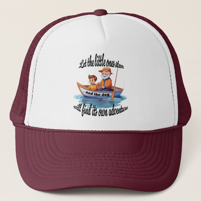 Casquette L'aventure de Papy avec les petits-enfants  (Devant)
