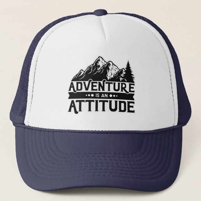 Casquette L'aventure de vacances est une attitude  (Devant)