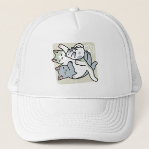 Casquette Laze Furr Days - Cute Lazy Cats Design