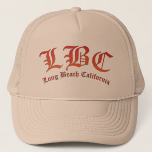 Casquette lbc, long beach, californie, surf, plage, océan, s