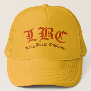 Casquette lbc, long beach, californie, surf, plage, océan, s