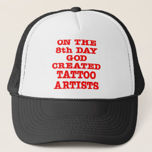 Casquette Le 8ème jour Dieu a créé des artistes de tatoua