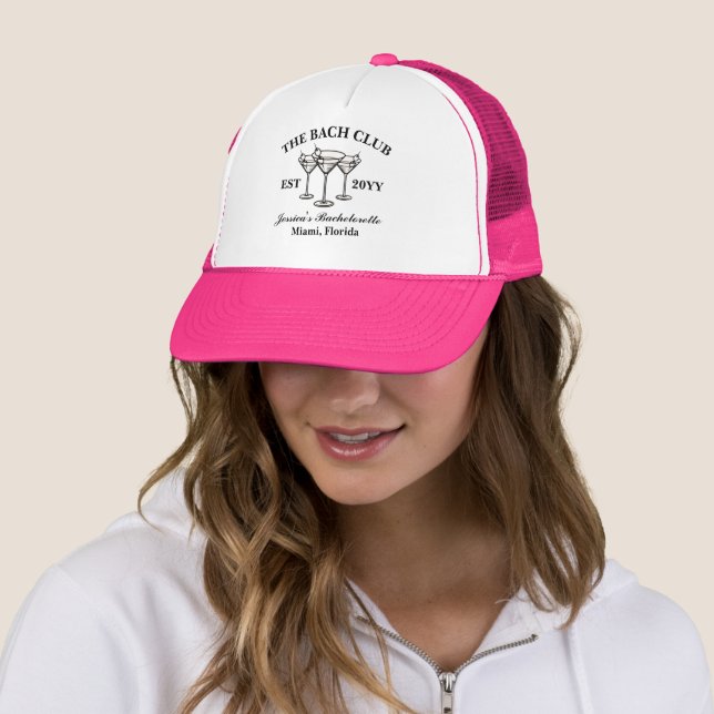 Casquette Le Bach Club Luxury Bachelorette Trip Correspondan (En situation)