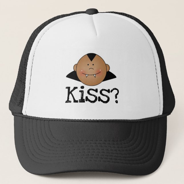 Casquette Le baiser d'un Dracula afro-américain (Devant)