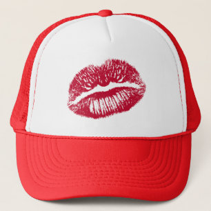 Casquette Le baiser, lèvres rouges