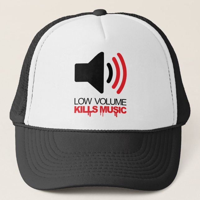 Casquette Le bas volume tue la musique (Devant)