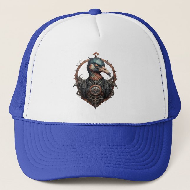 Casquette "Le bec de fer : un ibis à vapeur" (Devant)