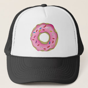 Casquette Le beignet délicieux avec le glaçage et arrose