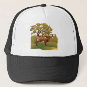 Casquette Le bétail de Longhorn sur le Ranch