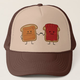 Casquette Le beurre d'arachide et le poing de gelée cognent
