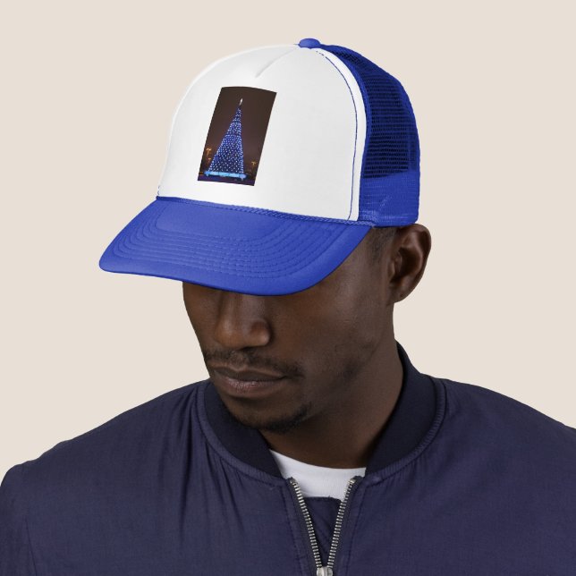Casquette Le bleu allume l'arbre de Noël (En situation)