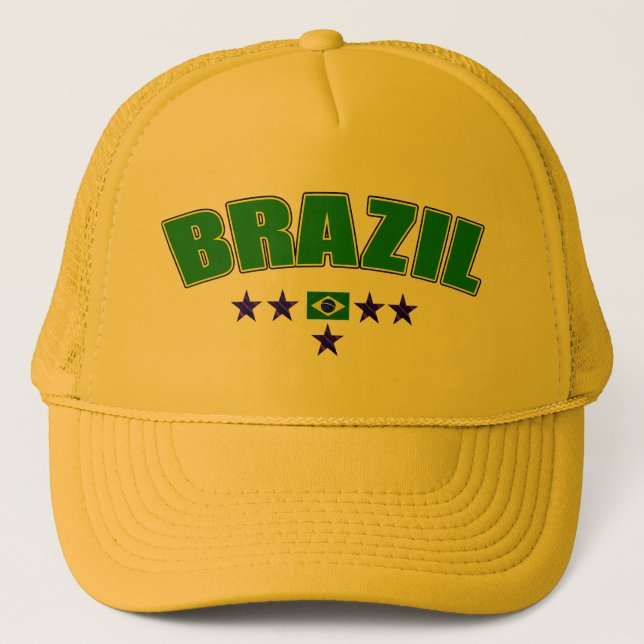 Casquette Le bleu cinq étoiles du Brésil a exprimé la (Devant)