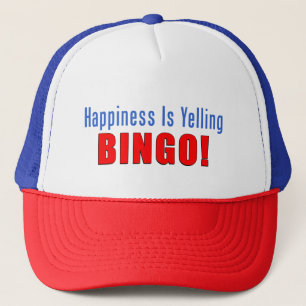 Casquette Le Bonheur Est Joyeux Bingo Trucker Chapeau