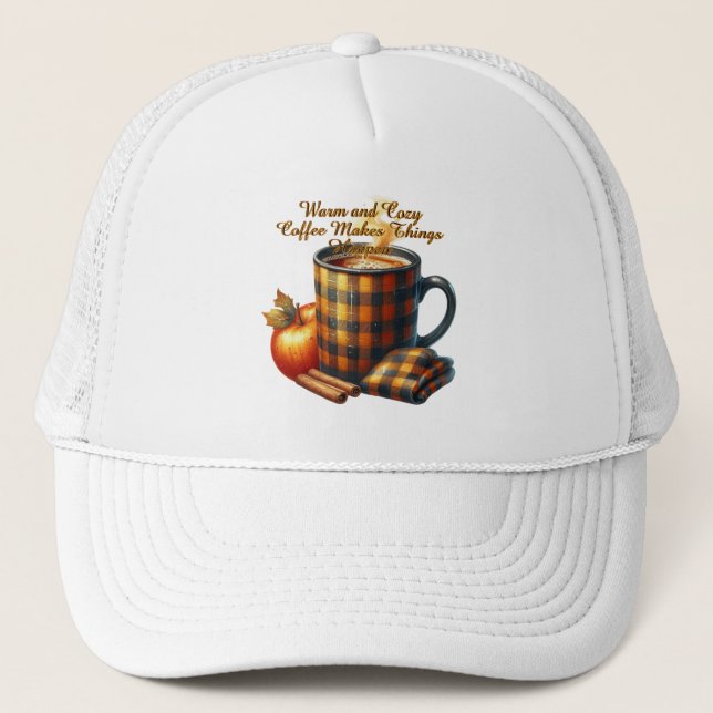 Casquette Le café fait avancer les choses (Devant)