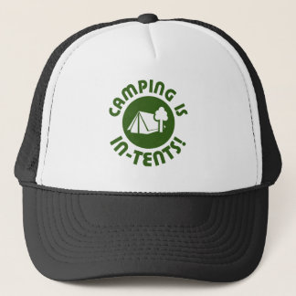 Casquette Le camping est dans des tentes