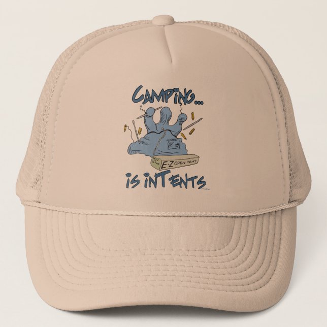 Casquette Le camping est l'intention (Devant)