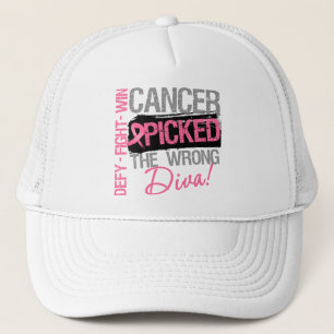 Casquette Le Cancer a sélectionné la diva fausse - cancer 