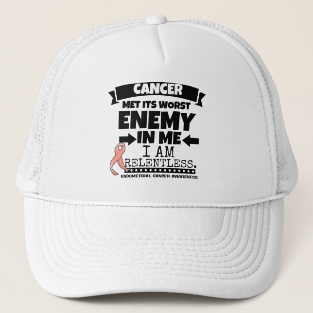 Casquette Le cancer de l'intestin a atteint son pire ennemi  (Devant)