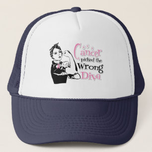 Casquette Le cancer du sein a sélectionné la diva fausse