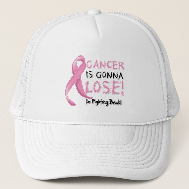 Casquette Le cancer du sein va perdre (Devant)