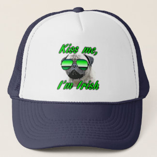 Casquette Le carlin irlandais, drôle m'embrassent le jour de