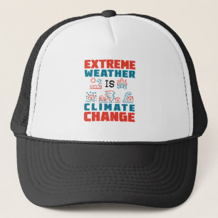 Casquette Le changement climatique, c'est l'extrême météo