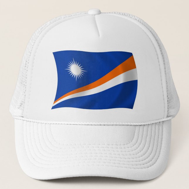 Casquette Le Chapeau au Drapeau des Îles Marshall (Devant)
