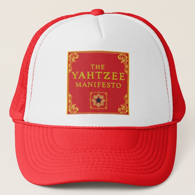 Casquette Le chapeau de camion du Manifeste de Yahtzee (Devant)