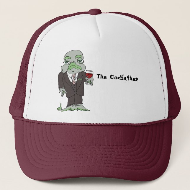 Casquette Le chapeau de camionnette sur mesure Codfather (Devant)
