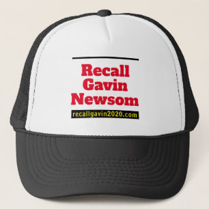 Casquette Le chapeau du Trucker de rappel Newsom