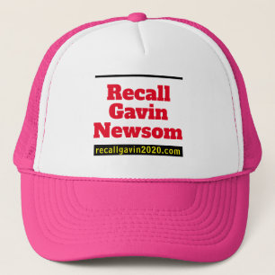 Casquette Le chapeau du Trucker de rappel Newsom