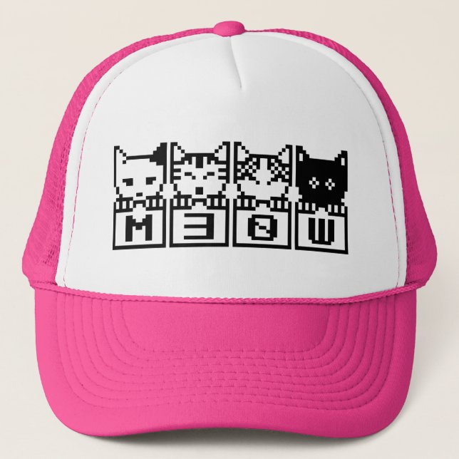 CASQUETTE LE CHATS M30W 8 BITS (Devant)