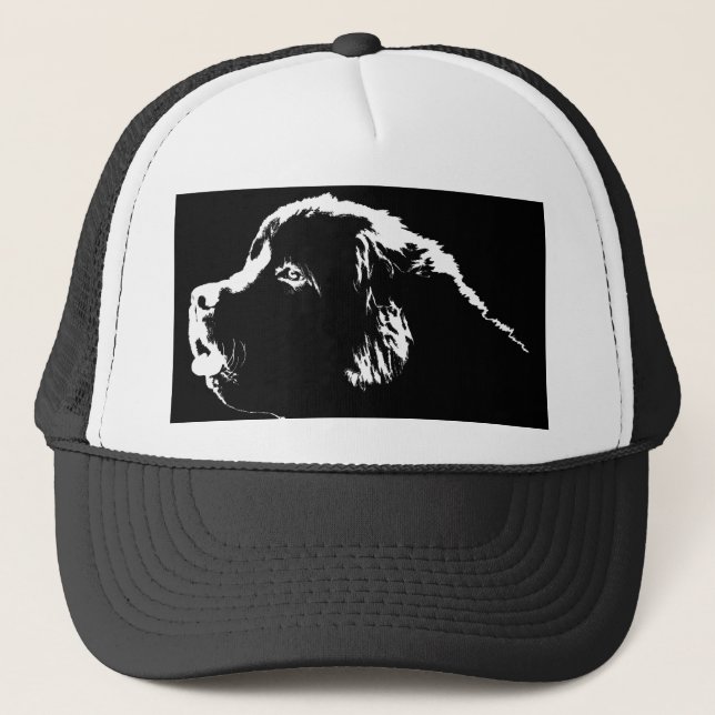 Casquette Le chien de Terre-Neuve couvre le cadeau de (Devant)