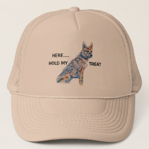 Casquette Le Chien De Tétail D'Heeler Tiens Ma Traîne
