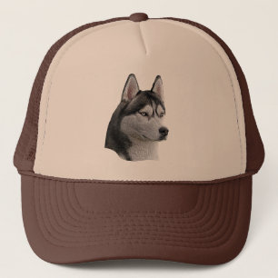 Casquette Le chien de traîneau sibérien - image stylisée -