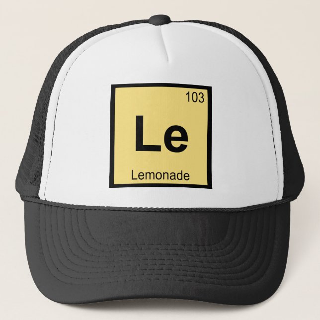 Casquette Le - Chimie de la Limonade Symbole du Tableau Péri (Devant)