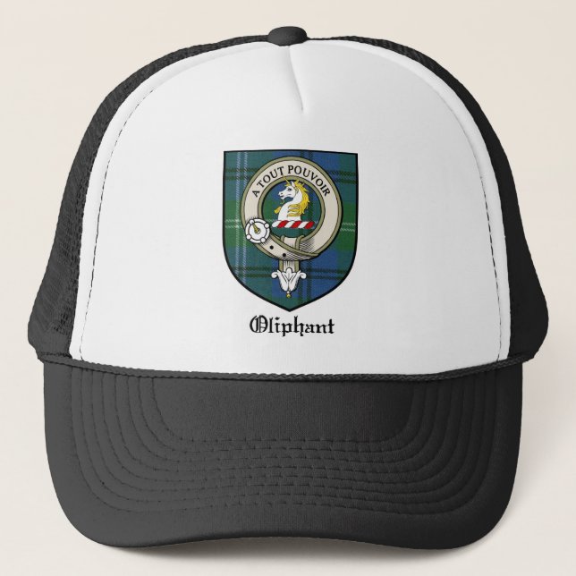 Casquette Le clan d'Oliphant Crest le tartan d'insigne (Devant)